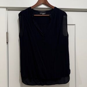 Vince Black Sleeveless V-Neck Camisole